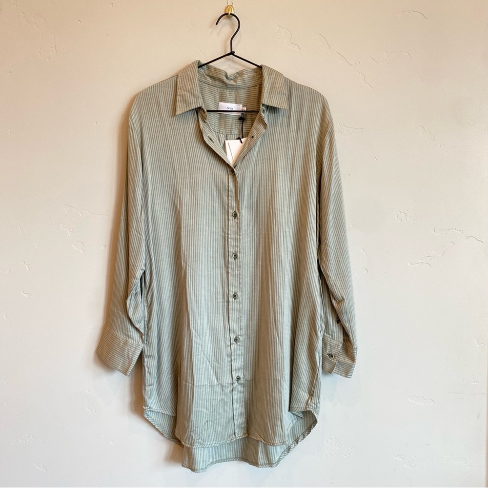 ONIA Marie Stripped Shirt Dress